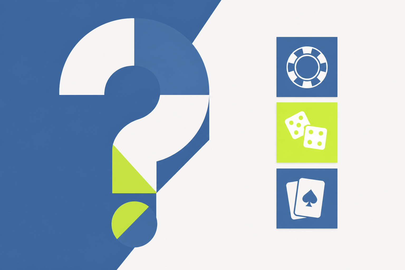 Abstract quiz tiles illustration